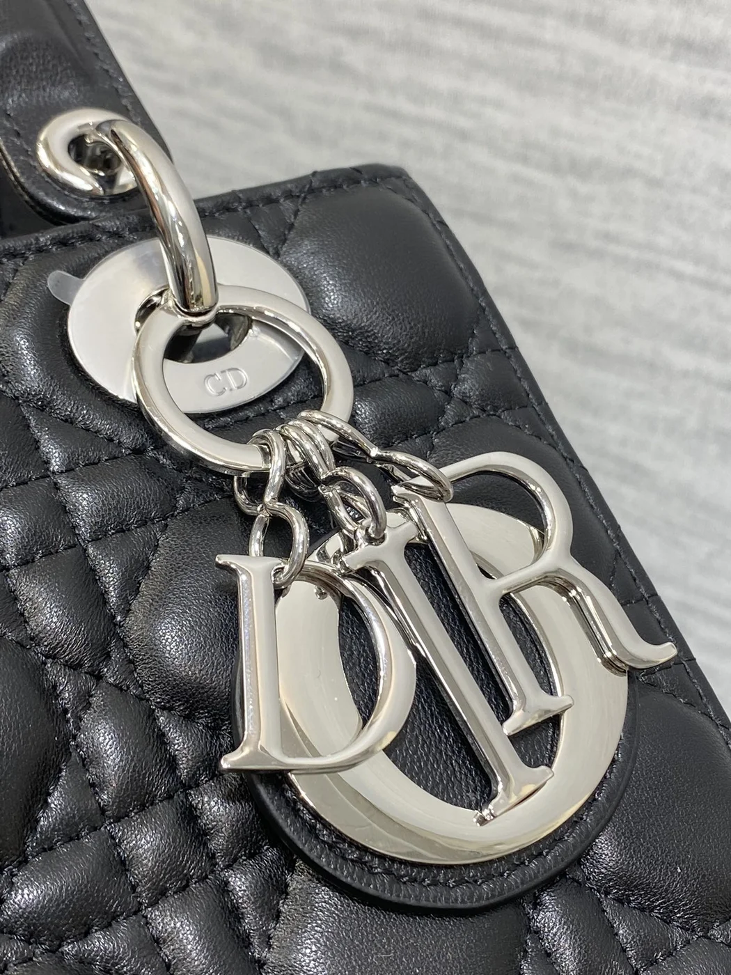 Dior Lady Dior Small Black Silver Hardware Bag product view 4
