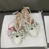 Valentino Women White Leather Bow Embellished Flats product view 1