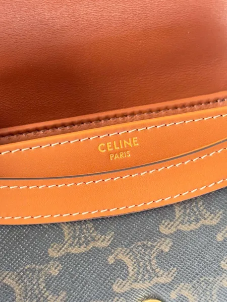 Celine Mini Handle Crossbody Handbag Brown Strap 15.5x11cm product view 2