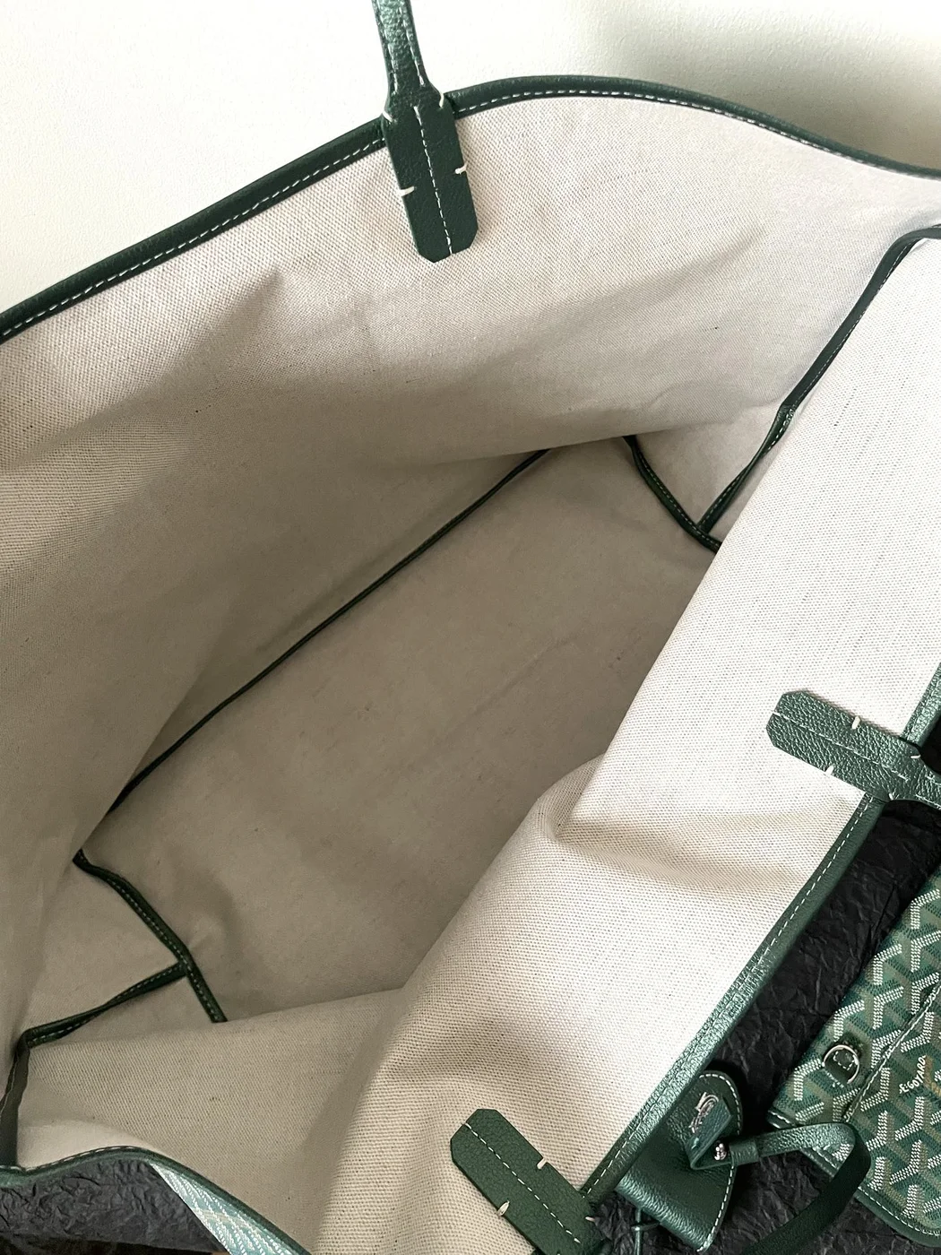 Goyard Green Goyardine Coated Canvas and Leather Saint Louis GM Tote product view 6