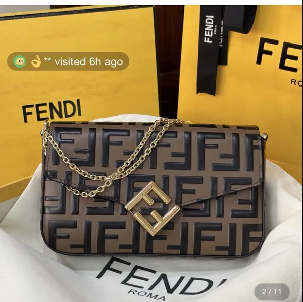 Fendi Ff Diamonds Wallet on Chain bag i product view 1