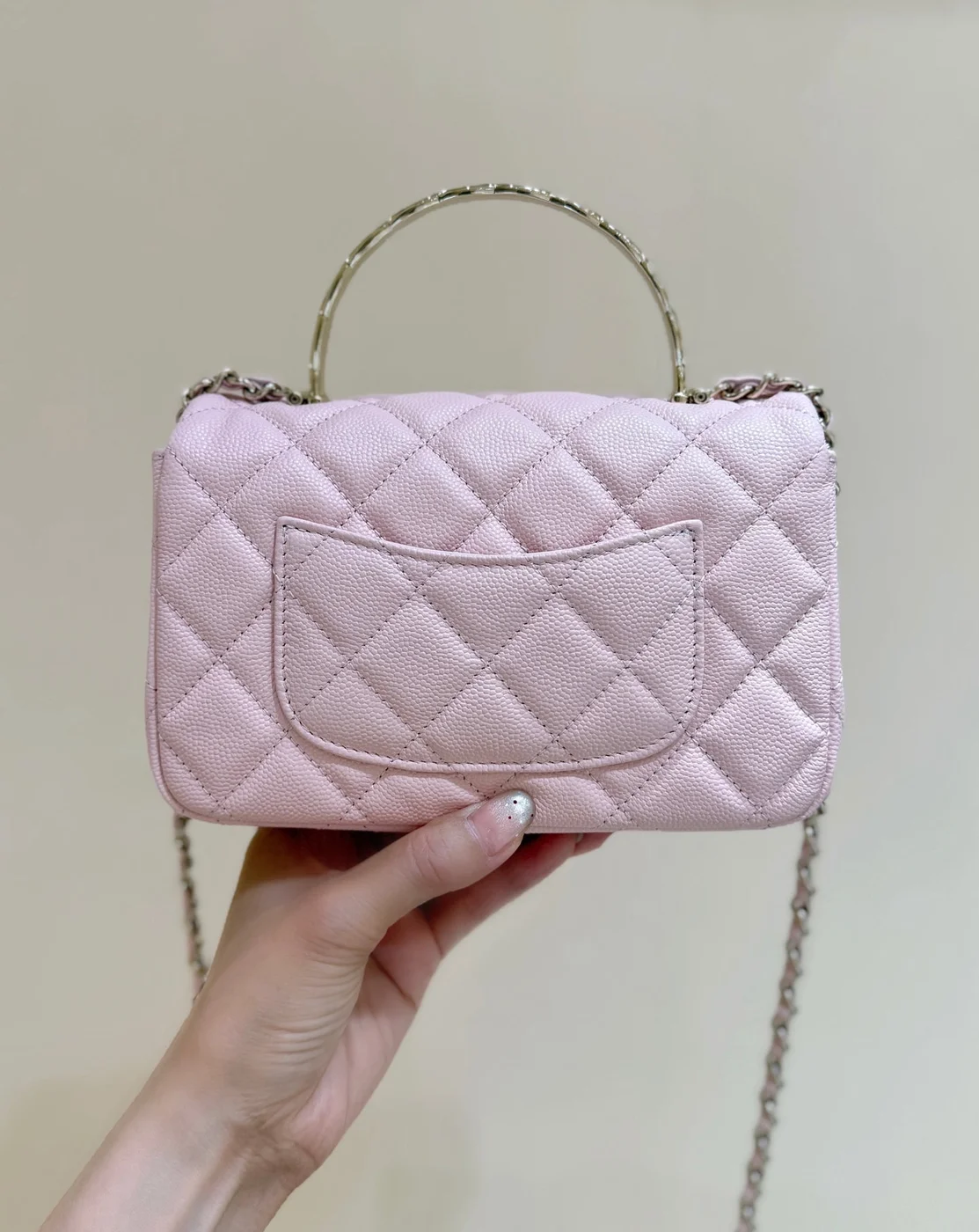 Chanel 25S Coco Crush Handle 18 In Pink Gold Hardware Bag product view 2
