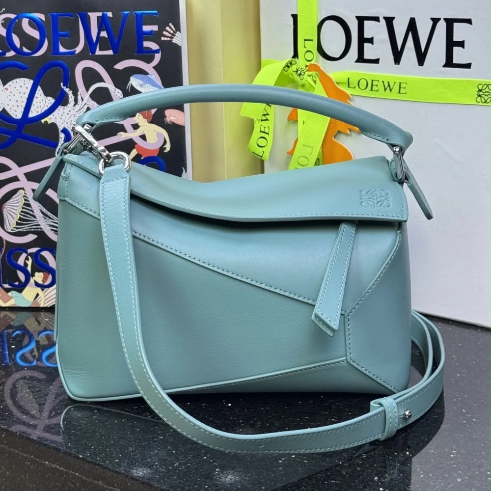 Loewe Puzzle Bag in a light blue product view 1
