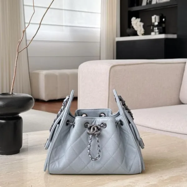 Chanel 25 Mini Blue Ruthenium Hardware Bag product view 1