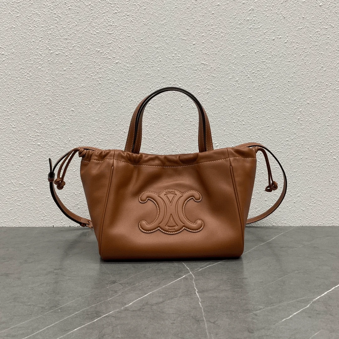 Celine Cabas Brown Soft Leather 22x17x15cm Bag product view 1