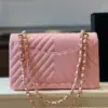 Chanel Classic Handbags V-Pattern Pink Lock Gold 23 cm product view 8