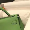 Hermès Minikelly 20 Green Gold Hardware Bag product view 5