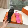 Hermès Women Pink Leather Sandals product view 2