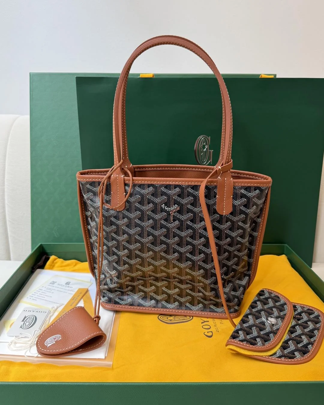 Goyard Mini Anjou Brown Bag product view 3