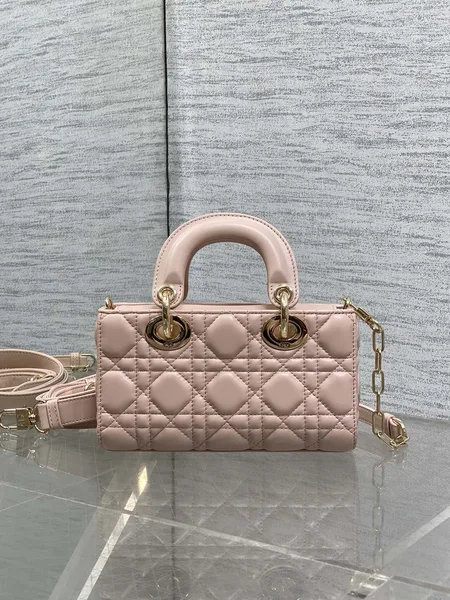 Dior Micro Lady D-Joy 19 In Black Calfskin Gold Hardware Bag product view 6