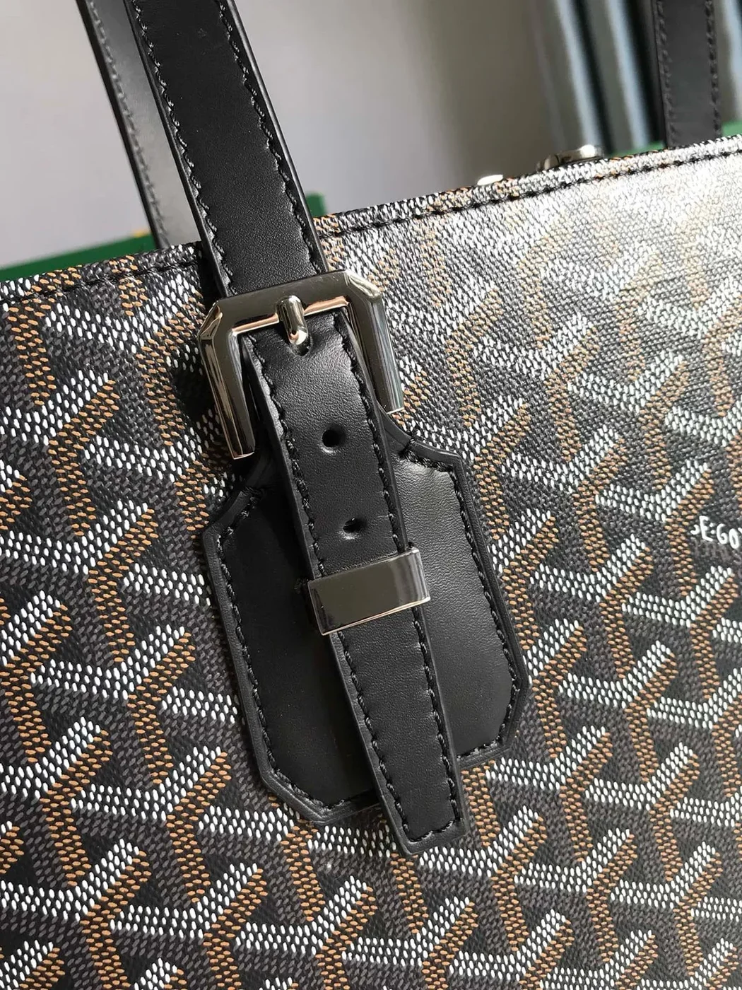 Goyardine Sac Marie Galante MM Black Bag product view 6