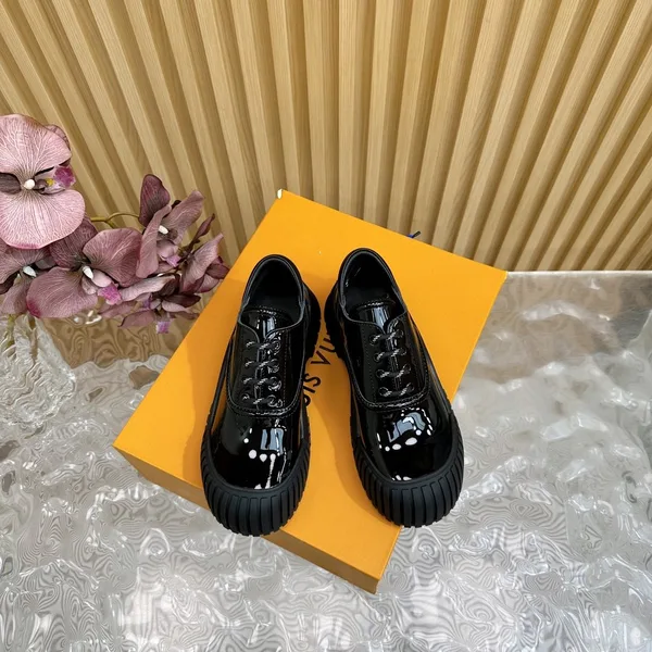 Louis Vuitton Women Black Patent Leather Sneakers product view 5