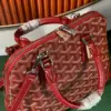 Goyard Alma Vedome Red Handbag With Fabric Wrapped Leather Strap 24 cm product view 4