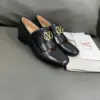 Valentino Women Black Leather Heels product view 1