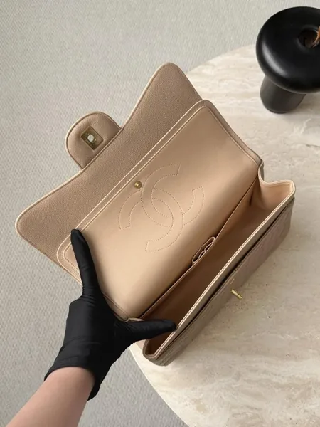 Chanel Classic Flap Jumbo Beige Gold Hardware Bag product view 4