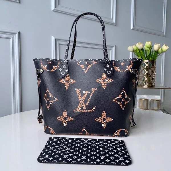 Louis Vuitton Neverfull MM 32 Noir Monogram Bag product photo