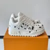 Louis Vuitton Men White Leather Black Spot Sneakers product view 1
