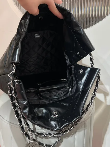 Chanel 22 Small Black Silver Hardware Bag product view 4