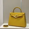 Hermès Kelly 25 Lime Fluo Yellow Epsom Gold Hardware Bag product view 7
