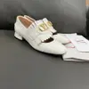 Valentino Women White Fringe Loafers with Block Heel product view 1