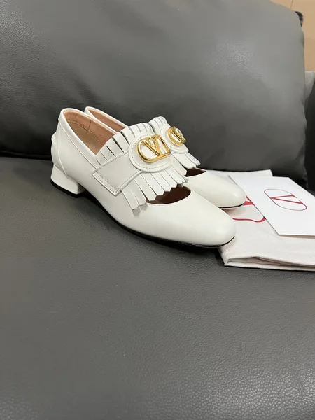 Valentino Women White Leather Heels product photo