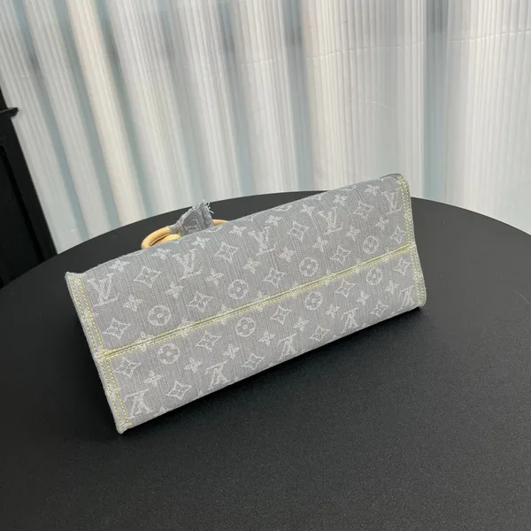 Louis Vuitton OnTheGo MM Tote Bag in Denim product view 6