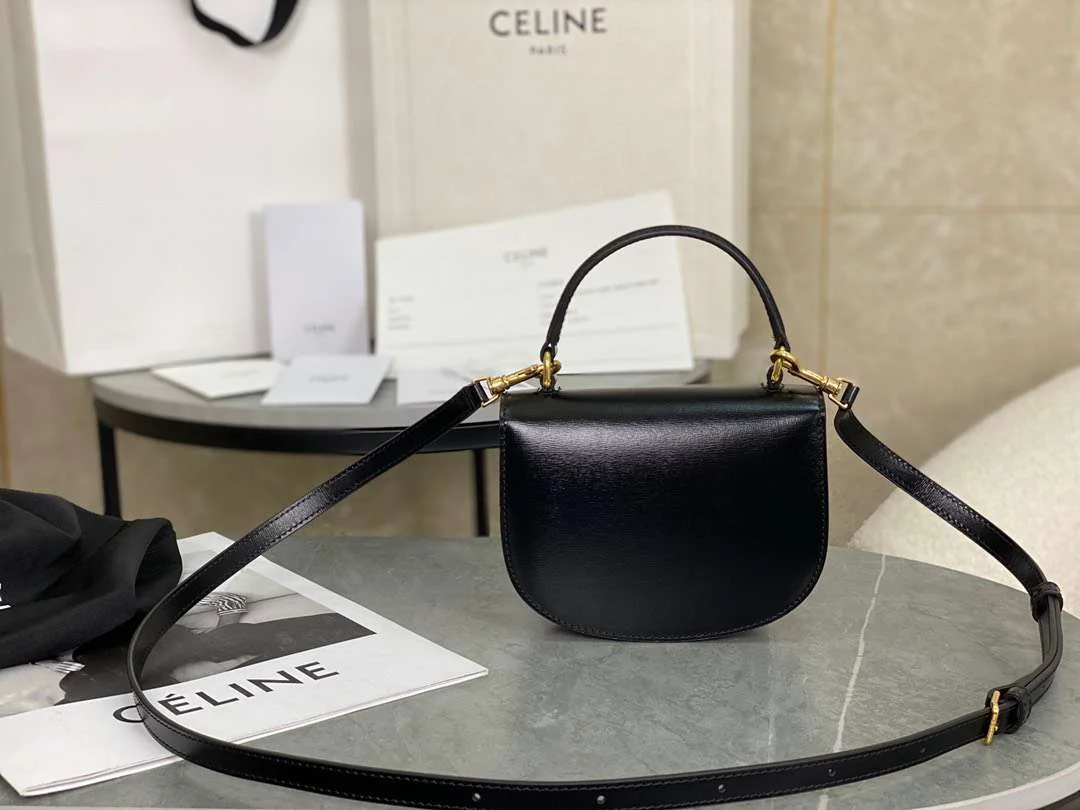 Celine Mini Bag Black Handbag Smooth Leather 19 cm product view 5