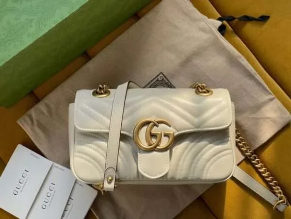 Gucci Marmont Women’s White Handbag 22 cm
