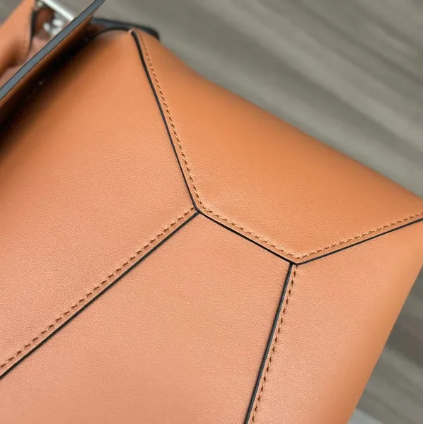 Loewe Puzzle Edge bag in tan calfskin product view 8