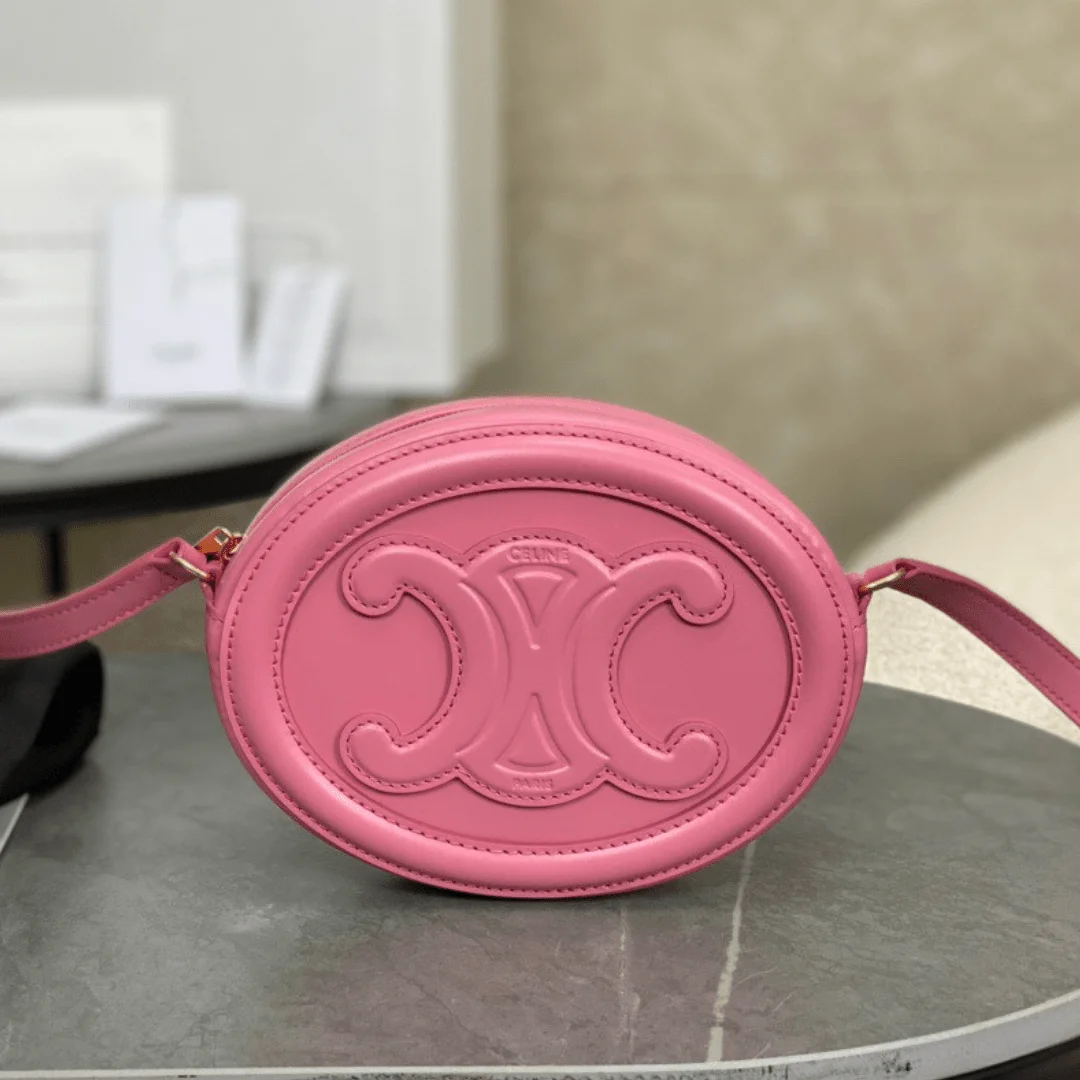 Celine Mini Handbag Pink Smooth Leather 16×12.5x4cm product view 1