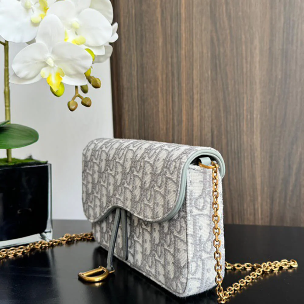 Dior Medium Saddle Pouch with Chain product view 2