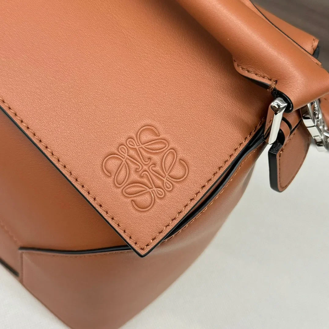 Loewe Puzzle Edge bag in tan calfskin product view 5
