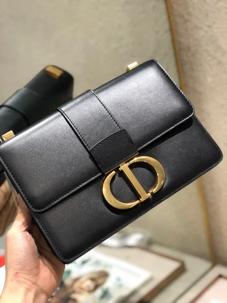 Dior 30 Montaigne High- Women’s Handbag Black with Gold Lock 24x17x8cm product view 3