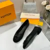 Louis Vuitton Women Black Mesh Ballet Flats product view 5