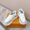 Louis Vuitton Women White Leather Sneakers With Blue Accents product view 6