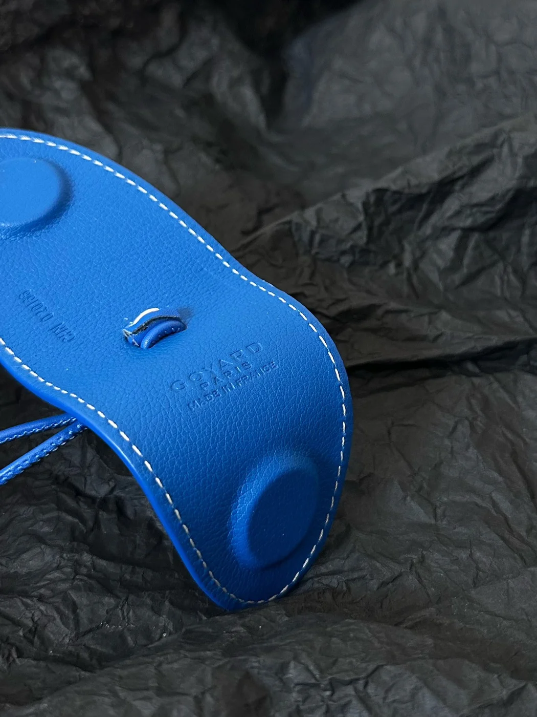 Goyard mini anjou bag blue leather product view 4