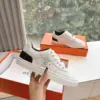 Hermès Women White Leather Sneakers product view 4