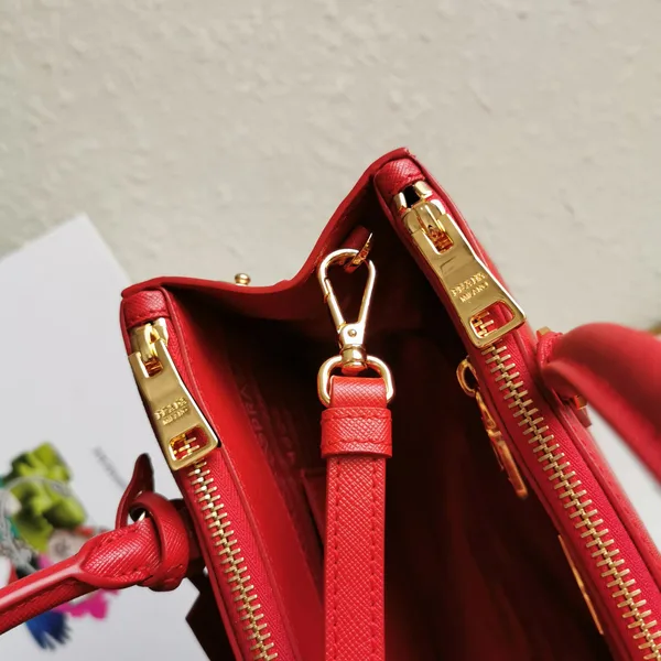 Prada Medium Galleria 28 Red Saffiano Leather Bag product view 5