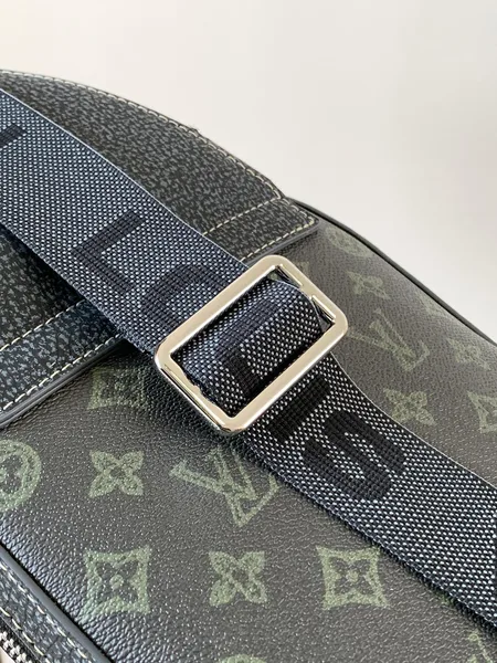 Louis Vuitton Avenue Slingbag 31 In Black Monogram Canvas With Brown Logo Bag product view 5