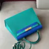 Hermès Kelly 28 Epsom Light Blue/ Electric Blue Palladium Hardware Bag product view 5
