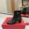 Valentino Women Black Leather Ankle Boots product view 5