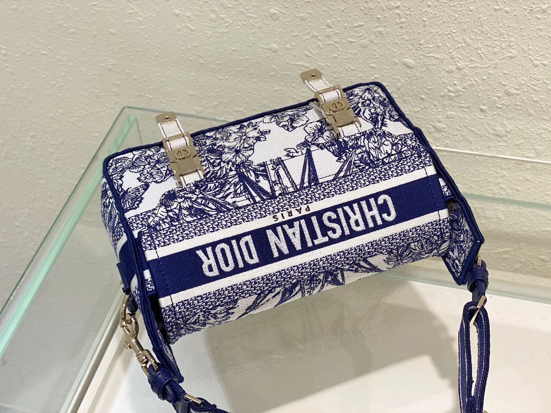 Dior Camp Women’s Premium Handbag Canvas Pattern 25x15x8cm product view 2
