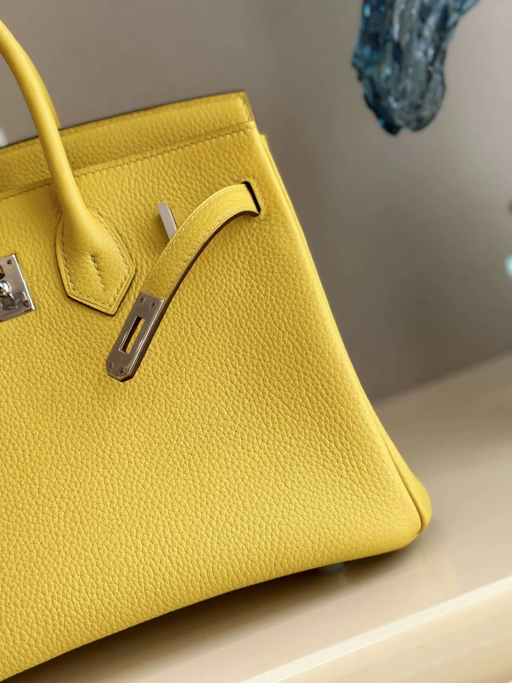 Hermès Birkin Phw Da Togo Yellow Handbags 25 cm product view 4