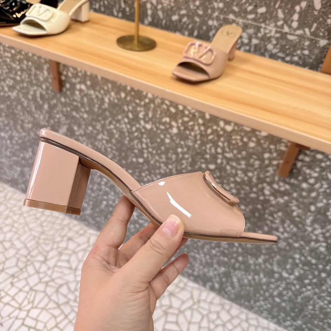 Valentino Women Nude Patent Leather Heels product view 5