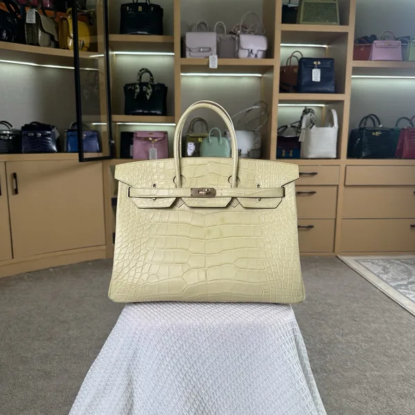 Hermès Birkin 35 cm Crocodile Leather Gold Hardware Bag product view 1