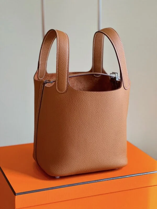 Hermès Picotin 18 Brown Silver Hardware Bag product view 6