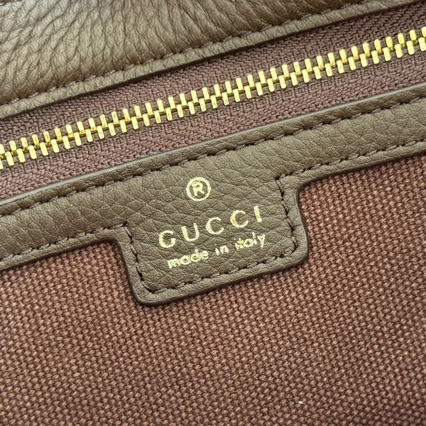 Gucci 25S Jackie 1961 Small Bag 28 cm In Dark Brown Leather With Gold Hardware product view 9