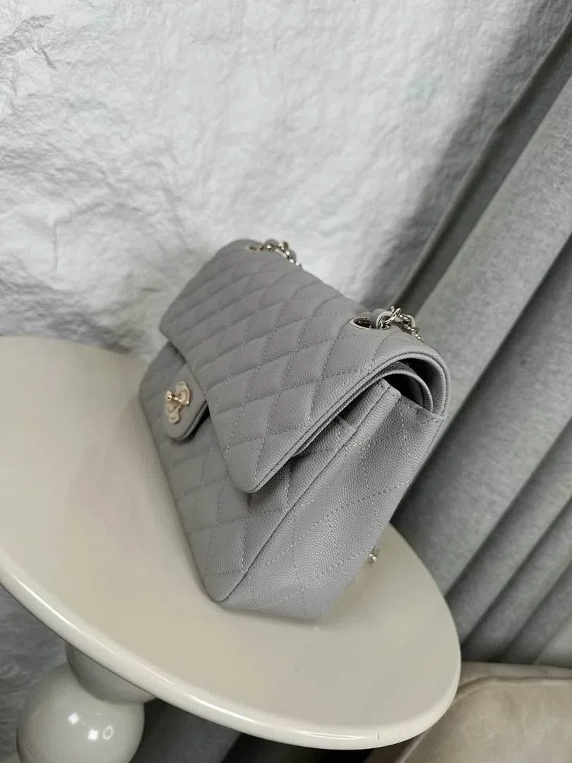 Chanel Classic Flap 25 Medium Grey Bag product view 9