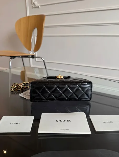 Chanel Kelly Mini Shopping Bag Black product view 4