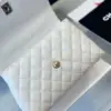 Chanel Coco Handbag Lizard Skin White With Lock Gold 23 cm product view 5